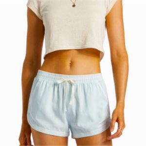 Billabong Light Blue Road Trippin Elastic Waist Shorts